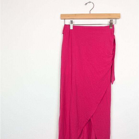 Reformation Hot Link Rika Knit Midi Wrap High Slit High Waisted Skirt Size S - Picture 3 of 7